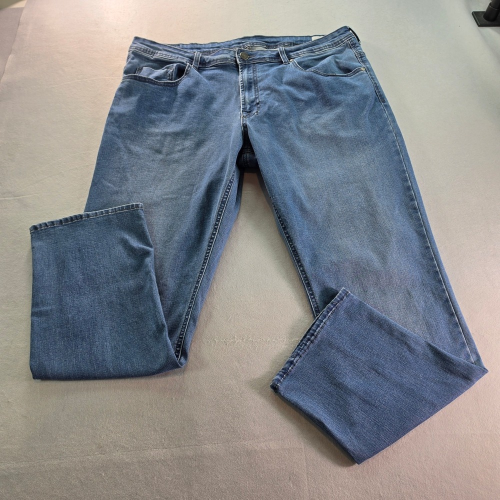 Buffalo David Bitton Adam Slim Stretch Jeans Mens 40x30 Medium Wash Blue Denim